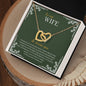 To My Wife | Interlocking Hearts necklace