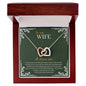 To My Wife | Interlocking Hearts necklace
