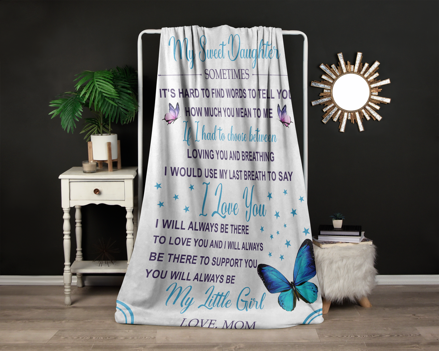 To My Sweet Daughter | Fleece Blanket