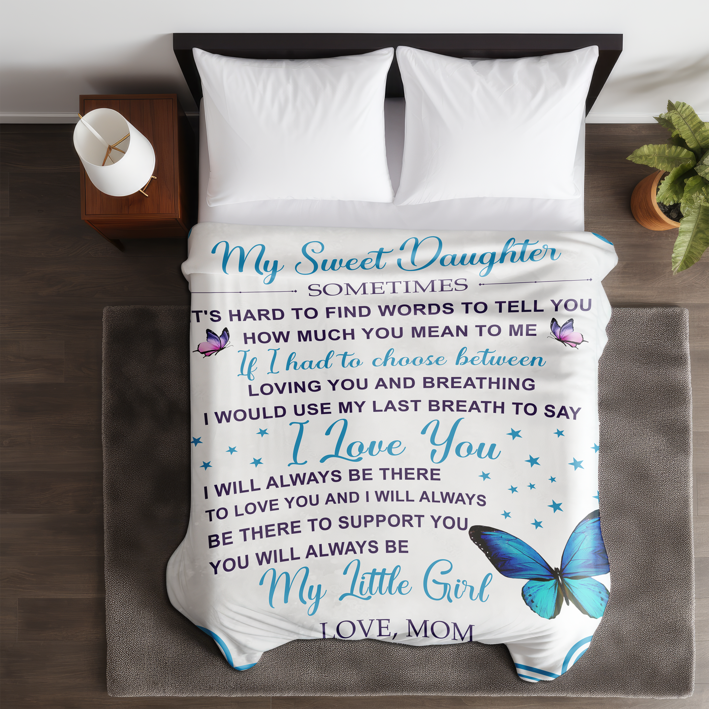 To My Sweet Daughter | Fleece Blanket